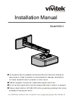 Предварительный просмотр 1 страницы Vivitek WM-3 Installation Manual