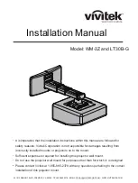 Vivitek WM-3Z Installation Manual предпросмотр