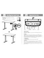 Предварительный просмотр 2 страницы Vivo DESK-V102E Installation Instructions & User Manual