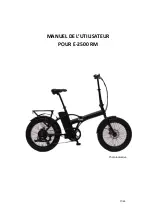 Предварительный просмотр 15 страницы Vivobike E-2500 RM Instructions For Use And Maintenance Manual