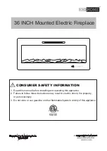 Preview for 1 page of VIVOHOME EF-2036FU Manual