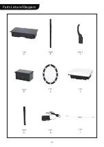 Preview for 2 page of VIVOHOME Vanity Set With 10 LED Bulbs Assembly Instruction Manual