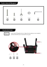 Preview for 3 page of VIVOHOME Vanity Set With 10 LED Bulbs Assembly Instruction Manual