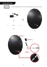 Предварительный просмотр 6 страницы VIVOHOME Vanity Set With 10 LED Bulbs Assembly Instruction Manual