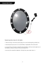 Предварительный просмотр 7 страницы VIVOHOME Vanity Set With 10 LED Bulbs Assembly Instruction Manual