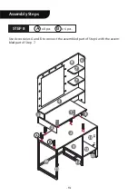 Предварительный просмотр 14 страницы VIVOHOME VH1049 Assembly Instructions Manual