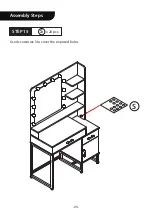 Предварительный просмотр 21 страницы VIVOHOME VH1049 Assembly Instructions Manual