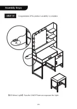 Предварительный просмотр 23 страницы VIVOHOME VH1049 Assembly Instructions Manual