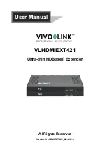 Предварительный просмотр 1 страницы VivoLink VLHDMIEXT421 User Manual