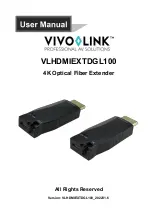 VivoLink VLHDMIEXTDGL100 User Manual preview