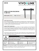 Preview for 1 page of VivoLink VLMW2355 Installation Instructionruction