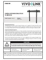 Preview for 5 page of VivoLink VLMW2355 Installation Instructionruction