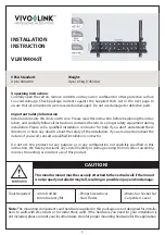 Preview for 5 page of VivoLink VLMW4065T Installation Instruction