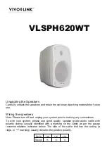 Preview for 1 page of VivoLink VLSPH620WT Manual