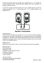 Preview for 2 page of VivoLink VLSPH620WT Manual