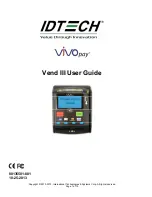 VIVOpay Vend III User Manual preview