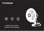 Vivosun 6-INCH CLIP-ON FAN Instruction Manual предпросмотр