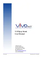 Vivotech ViVOpay Kiosk User Manual предпросмотр