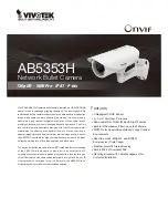 Vivotek AB5353H Specification preview