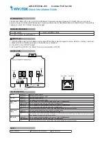 Предварительный просмотр 1 страницы Vivotek AW-GET-083A-120 Quick Installation Manual