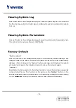 Preview for 60 page of Vivotek FD6112V User Manual