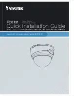 Предварительный просмотр 1 страницы Vivotek FD8131 Quick Installation Manual