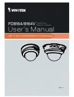 Preview for 1 page of Vivotek FD8164 User Manual