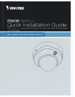 Vivotek FD8181 Quick Installation Manual предпросмотр