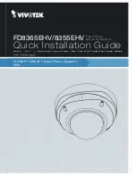 Vivotek FD8355EHV Quick Installation Manual preview