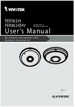 Vivotek FE9182-H User Manual предпросмотр