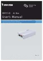 Vivotek Insight IE9111-O User Manual предпросмотр