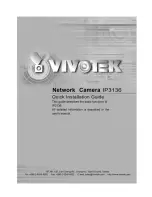 Предварительный просмотр 1 страницы Vivotek IP3136 Quick Installation Manual