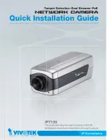 Предварительный просмотр 1 страницы Vivotek IP7130 Quick Installation Manual