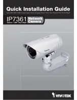 Preview for 1 page of Vivotek IP7361 Quick Installation Manual