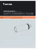 Предварительный просмотр 1 страницы Vivotek IP8330 Quick Installation Manual