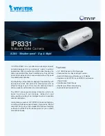 Предварительный просмотр 1 страницы Vivotek IP8331 Specification