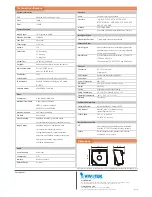 Preview for 2 page of Vivotek IP8336W Technical Specifications