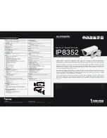 Vivotek IP8352 Specifications предпросмотр