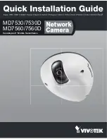 Предварительный просмотр 1 страницы Vivotek MD7530 Quick Installation Manual