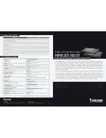 Vivotek NR7401 Technical Specifications preview