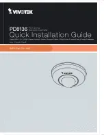 Предварительный просмотр 1 страницы Vivotek PD8136 Quick Installation Manual