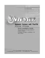 Предварительный просмотр 1 страницы Vivotek PT3114 Quick Installation Manual