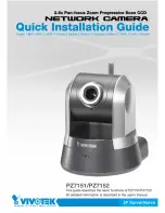 Предварительный просмотр 1 страницы Vivotek PZ7151 Quick Installation Manual