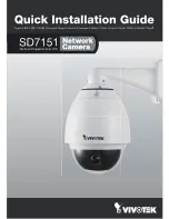 Предварительный просмотр 1 страницы Vivotek SD7151 Quick Installation Manual