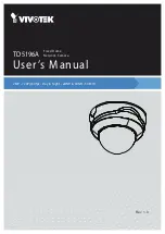 Preview for 1 page of Vivotek TD5196A User Manual