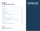 Vivreau VI TAP Troubleshooting Manual preview