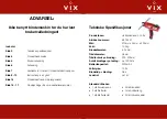 Предварительный просмотр 2 страницы Vix 88 762 57 Manual