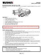 Preview for 1 page of Vixen Air VXO4830C Installation Manual