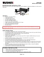 Preview for 1 page of Vixen Air VXO4831BF Installation Manual