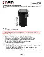 Preview for 1 page of Vixen Horns VXA7211B Installation Manual